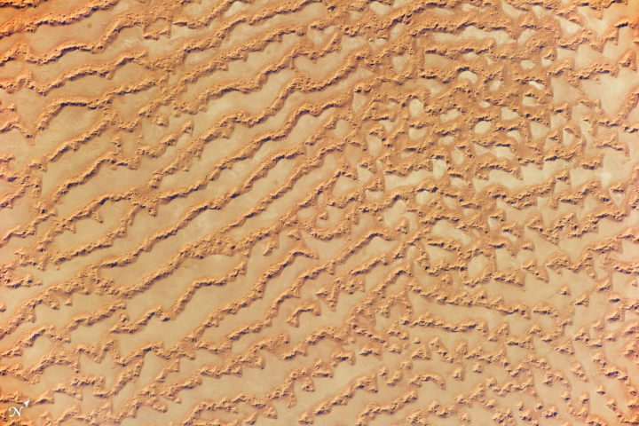 Astronaut photograph of Rub’ al Khali.