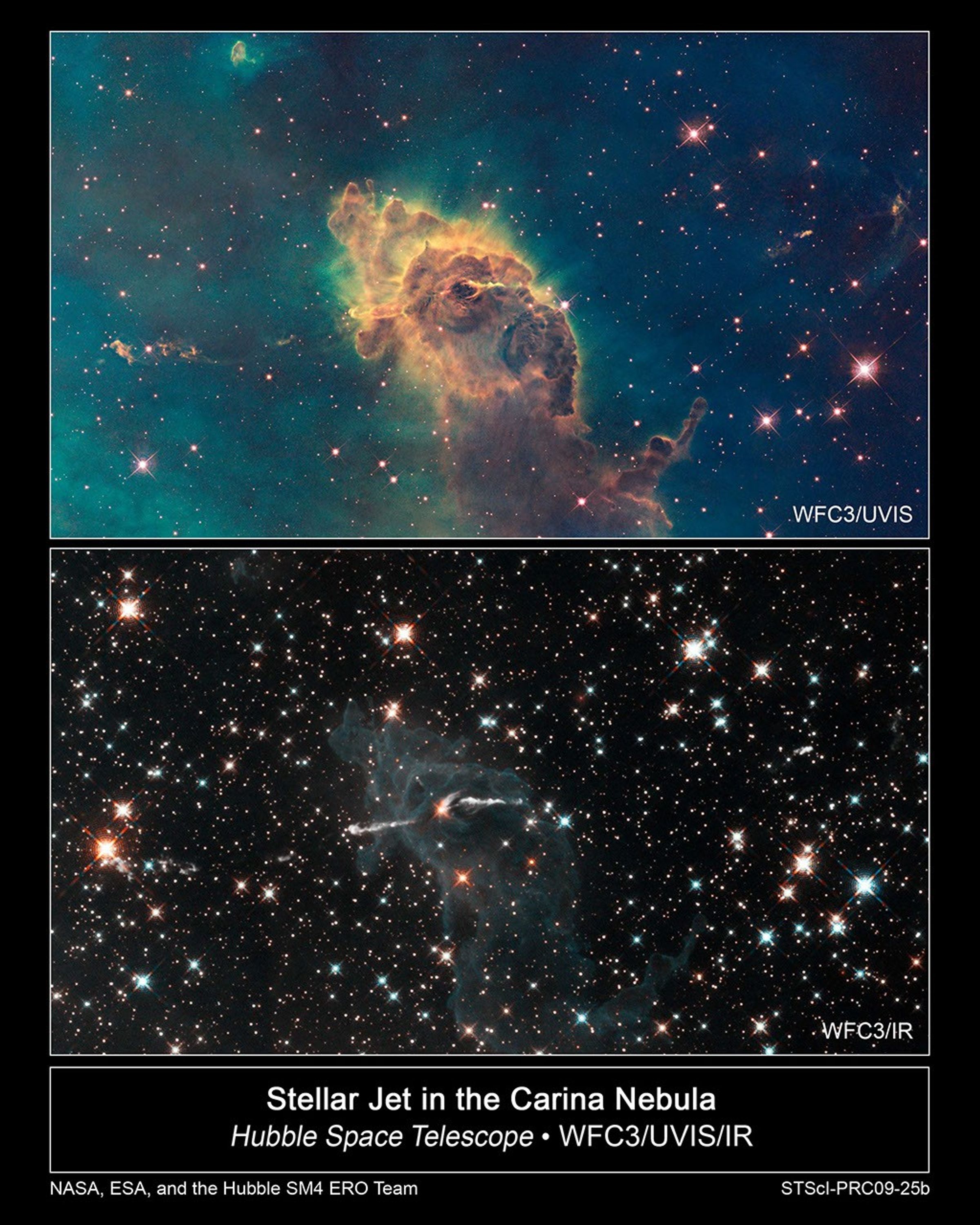 Stars Bursting to Life in the Chaotic Carina Nebula