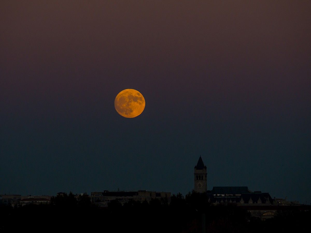 Photo of moon at night
